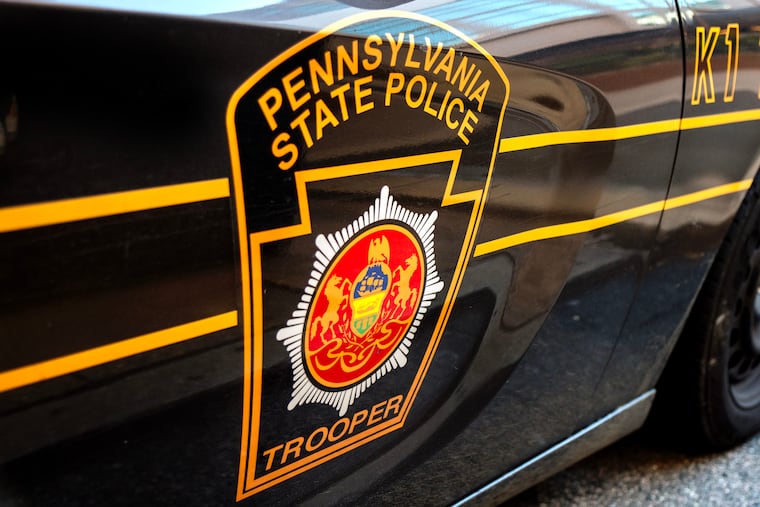 A Pennsylvania State Police vehicle parked in Center City Philadelphia Oct. 27, 2025.