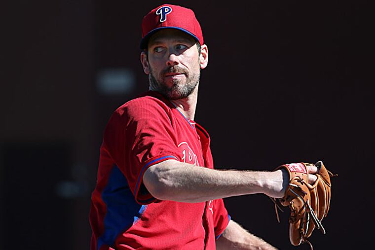 Phillies starting pitcher Cliff Lee. (David Maialetti/Staff Photographer)