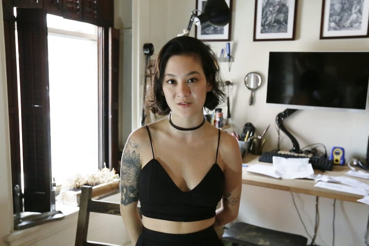 Philadelphia songwriter Michelle Zauner, who records as Japanese Breakfast, in her Center City apartment. Her new album is “Soft Sounds From Another Planet.”