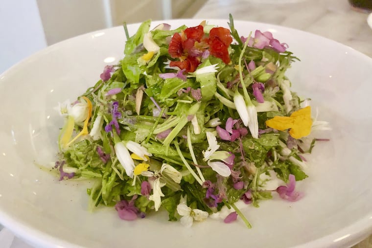 The spring salad at Res Ispa is as delicious as it is intricate and beautiful.