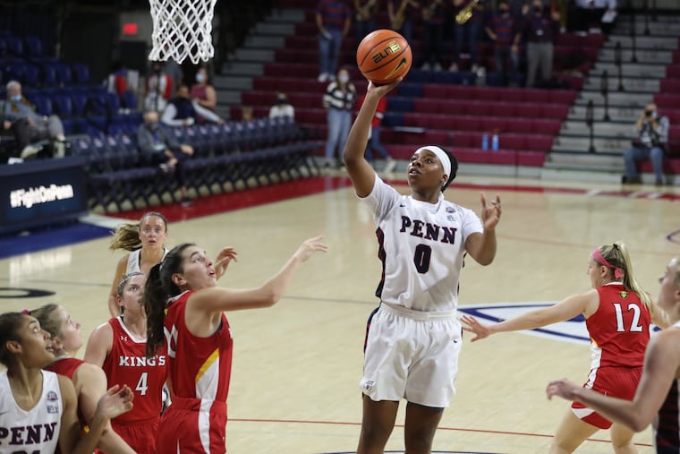 Penn sophomore Jordan Obi is averaging 16.8 points and 7 rebounds per game.