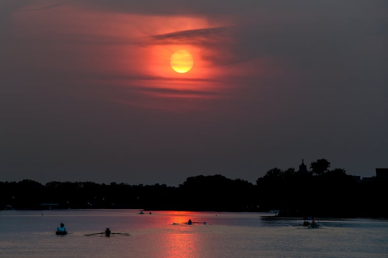 Western wildfire smoke makes for a vivid sunset last year at this time.