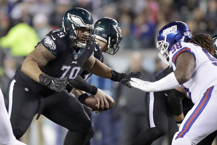 Philadelphia Eagles offensive lineman Brandon Brooks (79) is going to the Pro Bowl for the first time in his career.