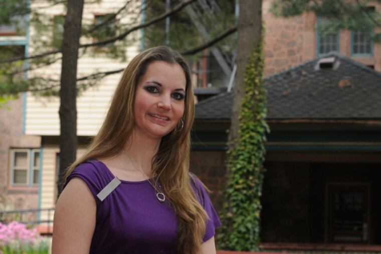 Rutgers-Camden student Jessica Saulnier, who will be returning to campus to attend the law school and possibly go into the JAG (Judge Advocate General) Corps. (RON TARVER/Staff Photographer)