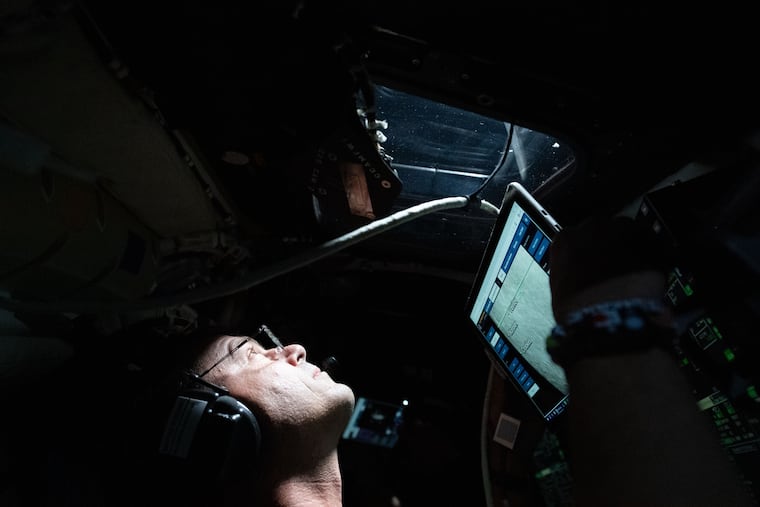 This image provided by NASA, astronaut and Artemis II Commander Reid Wiseman takes a moment during the seven-hour lunar observation period where the crew reported to the ground team their observations including color nuances, which will help enhance scientific understandings of the Moon on Monday, April 6, 2026.