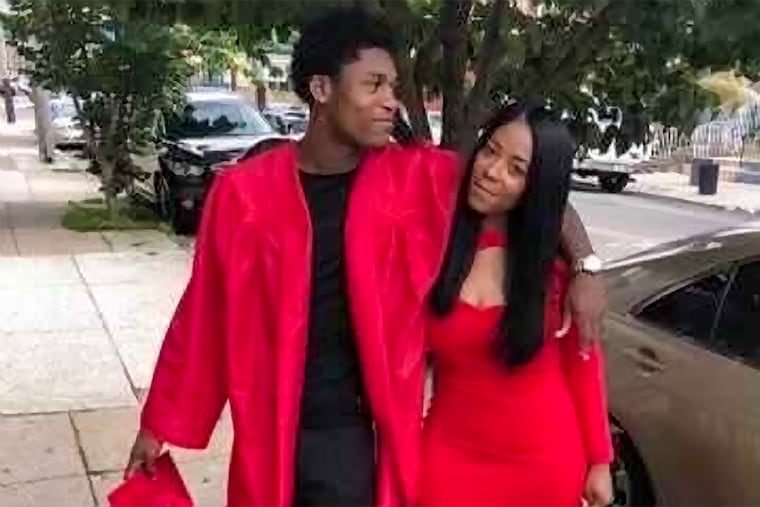 Nakisha Billa with her son Domonic Billa, 21, who was fatally wounded in a shooting at Philadelphia Mills Mall in March.