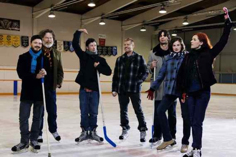 The New Pornographers, most of whom record on their own, will get together at the Trocadero on Monday.