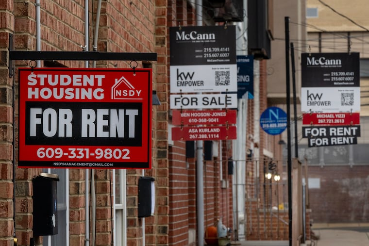 The 1700 block of Arlington St. in North Philadelphia Wednesday, Dec. 10, 2025. Buyers have snapped up $48 million in student housing around Temple University, often paying more than twice what properties were originally listed for even though rents are down and vacancies are up for student housing.