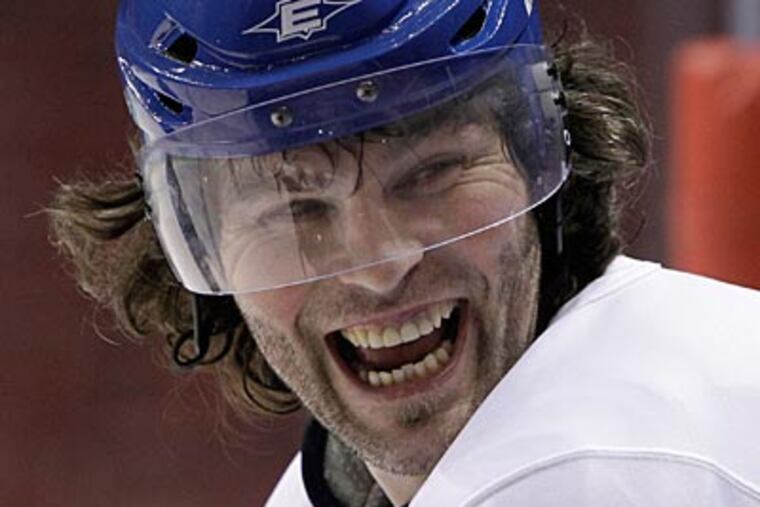 "He's still a good player," Flyers general manager Paul Holmgren said about Jaromir Jagr. (Matt Slocum/AP)