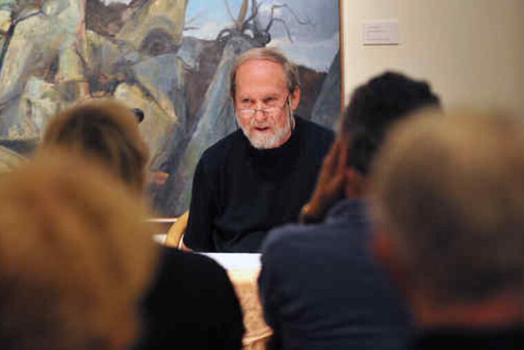 Stephen Dunn reads his poetry during the 24th Summer Writers Conference in the Stedman Gallery at Rutgers-Camden. A collection of his work won a Pulitzer Prize in 2001.