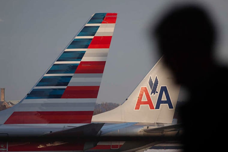 The thieves logged in to about 10,000 American Airlines customer accounts, the airline said. Bloomberg, File