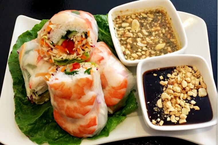 Viêt summer rolls.
