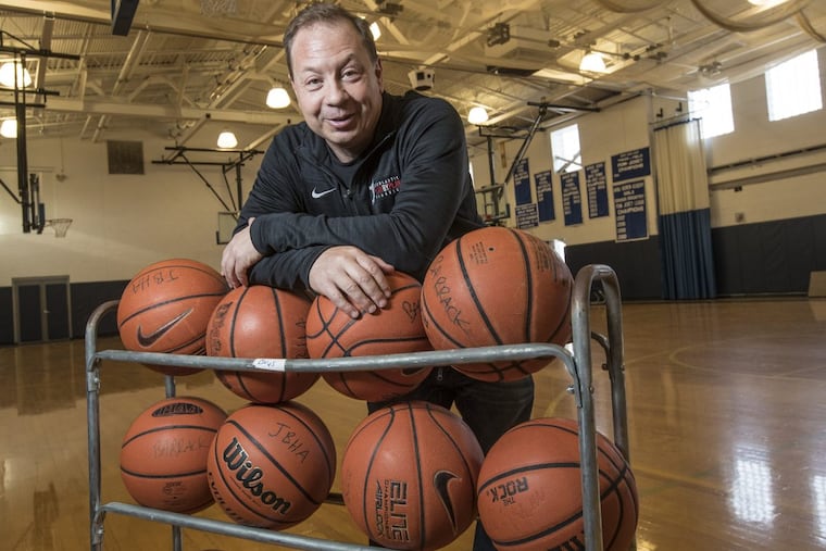 Jeremy Treatman, coaches basketball at Barrack Hebrew Academy and is a main local high school sports promoter. MICHAEL BRYANT/ Staff Photographer
