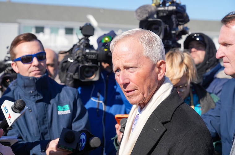 Rep. Jeff Van Drew (R., N.J.) during a news conference in Ocean City in February.