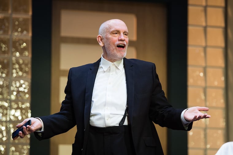 John Malkovich stars as Barney Fein, a character resembling Harvey Weinstein, in David Mamet's new play, "Bitter Wheat." (Jeff Spicer/Getty Images/TNS)