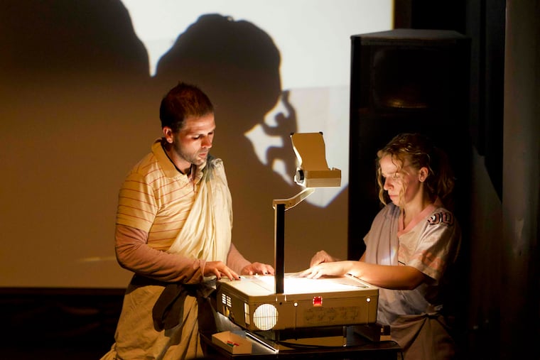 A production still from ghost party's “Offstage Onstage: Everything You Didn’t See The Greeks Do” that is playing as part of Philadelphia Fringe through Sept. 28