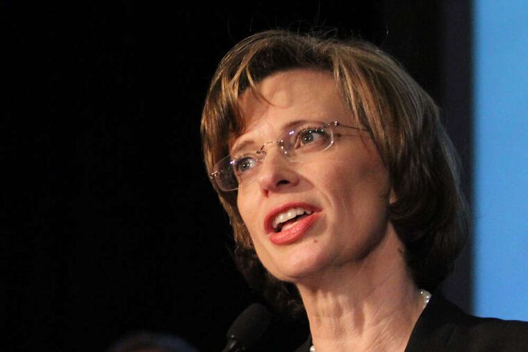 AKILI-CASUNDRIA RAMSESS / ASSOCIATED PRESS Democratic candidate for U.S. Senate Michelle Nunn in Atlanta discusses her win.