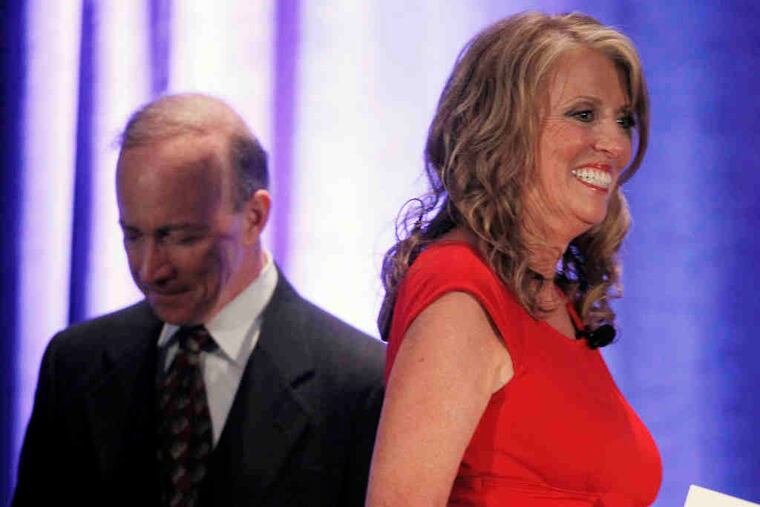 Indiana Gov. Mitch Daniels and his wife, Cheri, above, addressed scrutiny of their 1990s divorce and remarriage. Below, former California Gov. Arnold Schwarzenegger and Maria Shriver in January afterthe Funeral Mass for her father, R. Sargent Shriver.