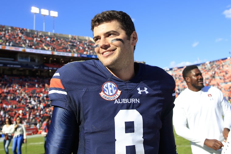 Auburn quarterback Jarrett Stidham after the team's win over Texas A&M on Saturday.
