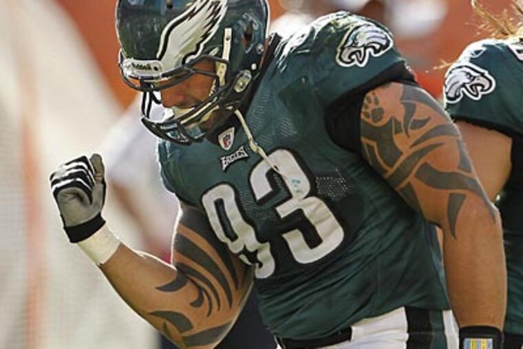 There is no clause in Jason Babin's contract that would bar him from running with the Bulls in Spain. (Ron Cortes/Staff file photo)