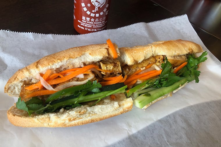 Tofu banh mi at Hello Vietnam.