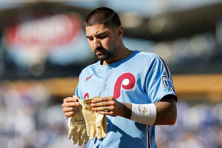 Phillies outfielder Nick Castellanos batted .250 with 17 homers and a .694 OPS this season.