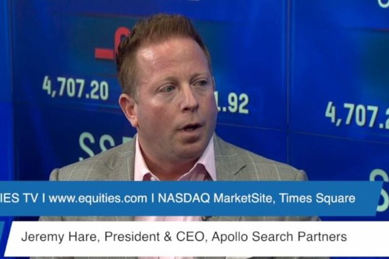 Jeremy Hare, speaking on www.equities.com about the staffing industry.