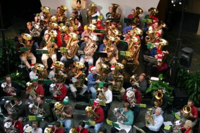 TubaChristmas - the eighth annual - is a free concert Saturday afternoon.