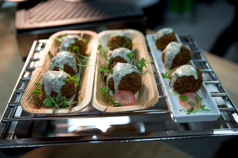 Pretzel-crusted Philly cheesesteak croquettes was judged the winning dish created by chefs working for Spectra.
