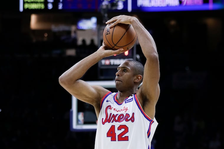 Sixers center Al Horford will start today.