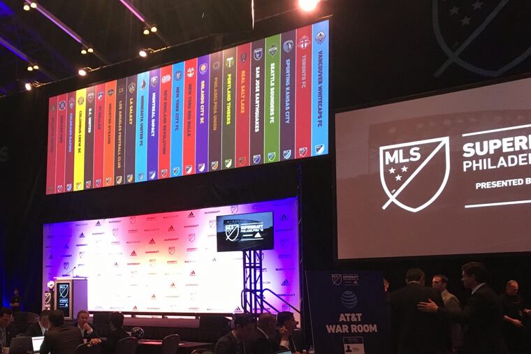 Philadelphia last hosted Major League Soccer's SuperDraft in 2018.