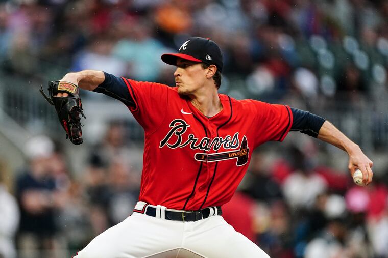 Atlanta Braves starting pitcher Max Fried works against the Baltimore Orioles on Friday.