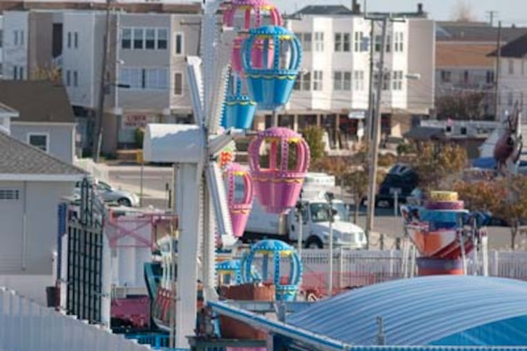 Sea Isle City’s $13.4 million revitalization project got a head start this summer when Gillian’s Wonderland Pier opened an amusement-ride center at the foot of the bridge, near the marina. (Ed Hille / Staff Photographer)