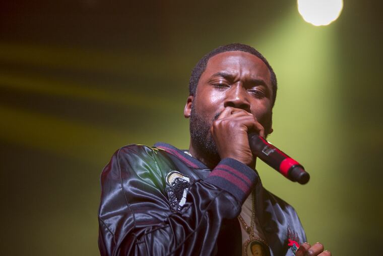 Meek Mill performs at the Fillmore in Northern Liberties for a private show presented by Jay-Z's Tidal in support of his new album, Wins and Losses, Monday, July 24, 2017. ( MARGO REED / Staff Photographer )