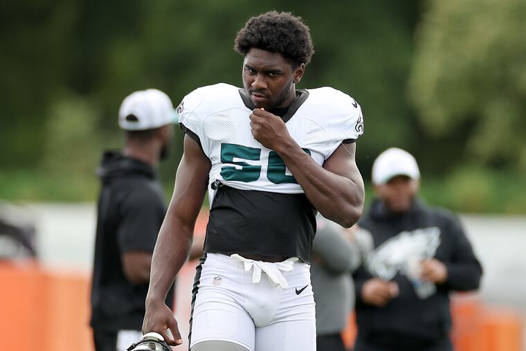 Eagles' Jalyx Hunt continues to progress as a rookie pass rusher