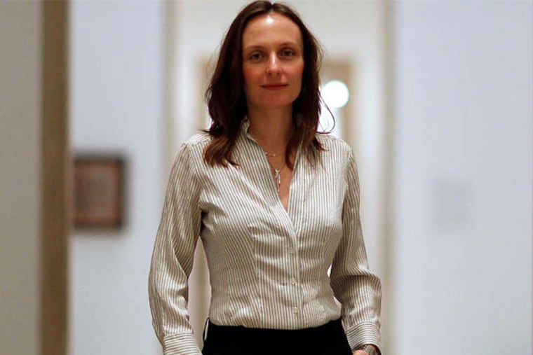 Fairmount resident Anna Vallye is curator of the new exhibit showcasing Fernand Léger's work. (David Maialetti/Staff Photographer)