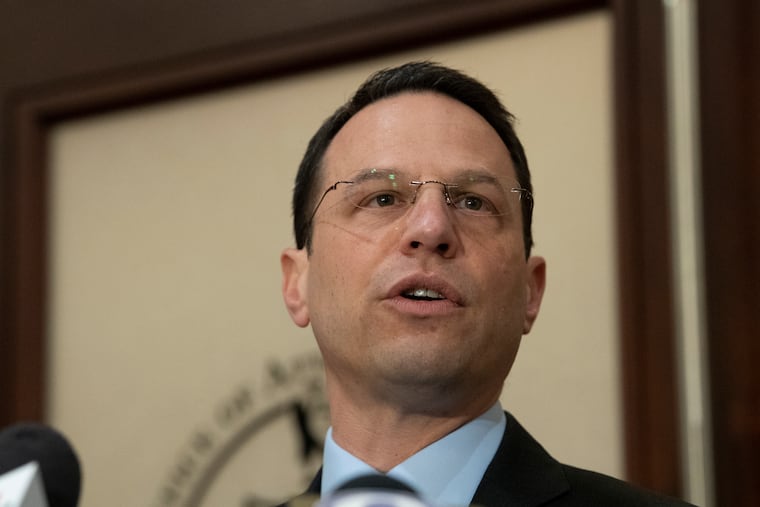 Pennsylvania Attorney General, Josh Shapiro, at the Attorney Generals office in Philadelphia, Pa. Monday, March 25, 2019.