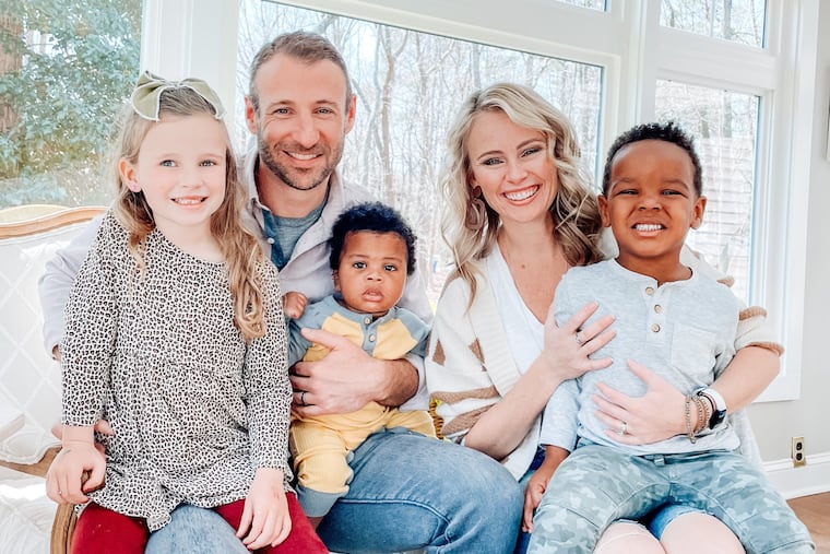 Chris and Susannah with kids (from left) Molly, Kyler and Callan