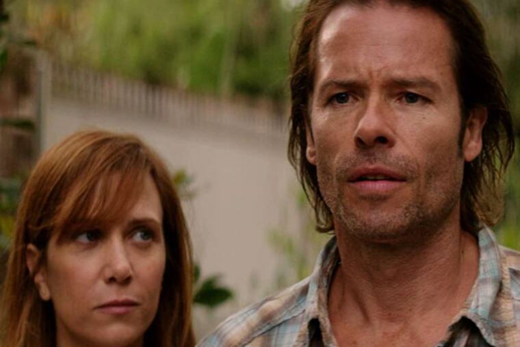 Kristin Wiig (Johanna) and Guy Pearce (Ken) in Liza Johnsonís in Hateship Loveship. (Patti Perre/Hateship Capital LLC)