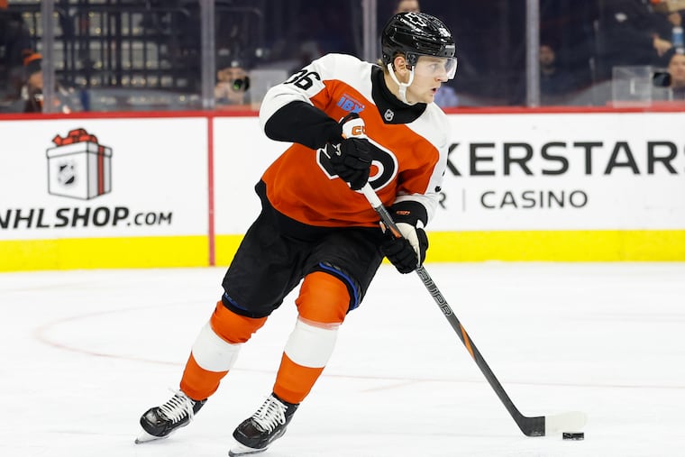 Flyers defenseman Emil Andrae started the season with the Lehigh Valley Phantoms.