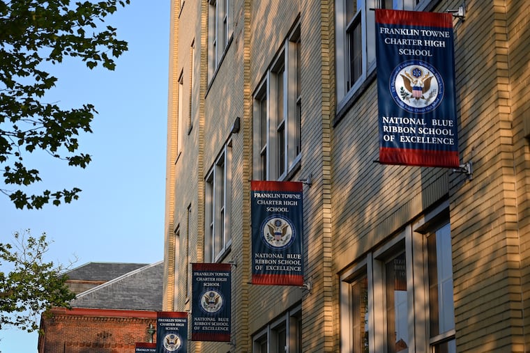 Franklin Towne Charter High School May 9, 2023. The Philadelphia School District has taken a highly unusual step of asking the Pennsylvania Supreme Court to intervene in the Franklin Towne case.