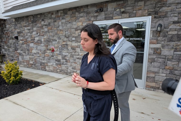 Catalina Baldwin was held for trial in Montgomery County on Wednesday, charged with assaulting two infants in her care.