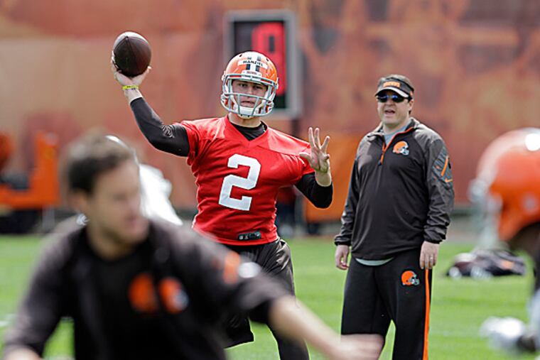 Browns quarterback Johnny Manziel. (Mark Duncan/AP)