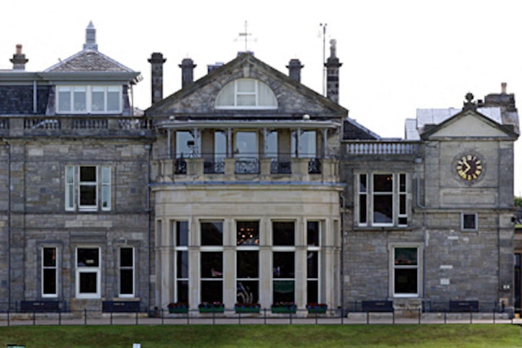 Columnist Mike Kern walked through sheep dung on his way to St. Andrews for the 139th British Open. (AP Photo / Scott Heppell)