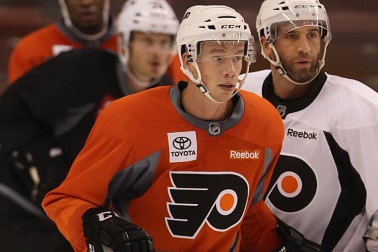 Flyers forward Michael Raffl. (Michael Bryant/Staff file photo)