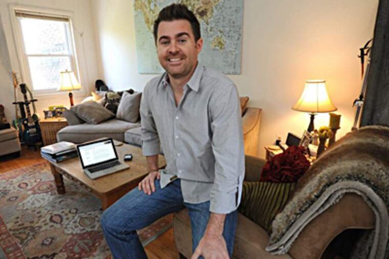 Dave Clarke, founder of AuthenticMatters in Old City, googles job candidates. We're not digging for dirt or hunting for drunken photos but if those pop up, it tells me that the candidate doesn't understand the Web. (APRIL SAUL / Staff Photographer)