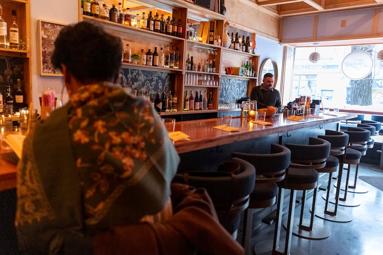 Inside Izzy's, one of Ardmore's newest bars, serving Japanese-inspired cocktails, sushi hand rolls, and bao buns.