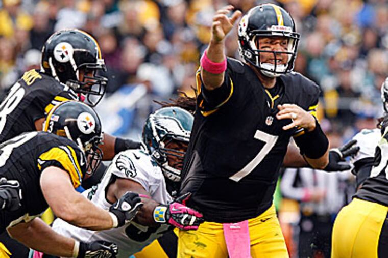 The Eagles did not record a sack for the second consecutive week. (Yong Kim/Staff Photographer)