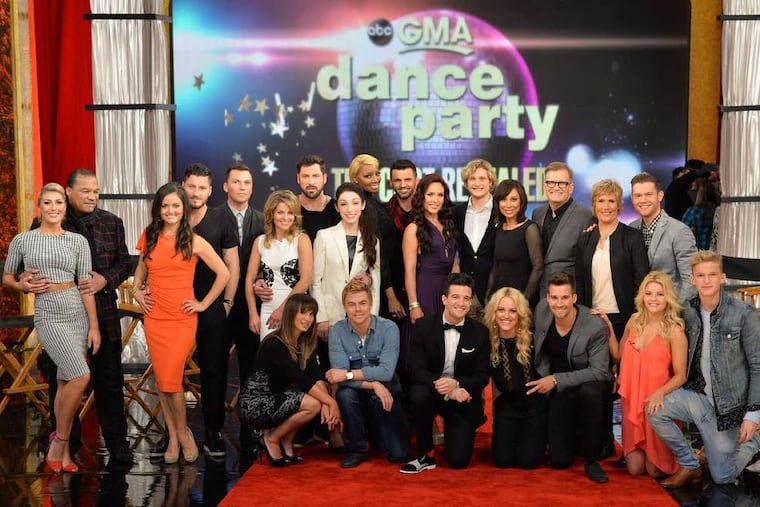 The terpsichorean teams are set for the new season of "Dancing With the Stars," premiering March 17. From left, standing, are Emma Slater, Billy Dee Williams, Danica McKellar, Valentin Chmerkovskiy, Sean Avery, Candace Cameron Bure, Maksim Chmerkovskiy, Meryl Davis, NeNe Leakes, Tony Dovolani, Sharna Burgess, Charlie White, Cheryl Burke, Drew Carey, Diana Nyad, and Henry Byalikov; sitting are Karina Smirnoff, Derek Hough, Mark Ballas, Peta Murgatroyd, James Maslow, Witney Carson, Cody Simpson.