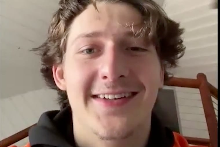 Flyers second-round pick Brek Liske grew up a Flyers fan due to his dad's love for the Broad Street Bullies. He even wore a Flyers jersey on for his Zoom with the media on Saturday.